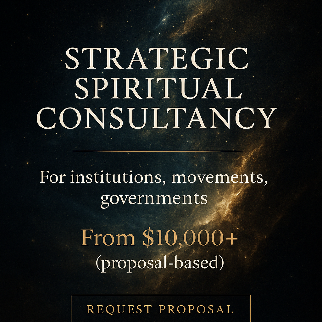 STRATEGIC SPIRITUAL CONSULTANCY (For Institutions & States)