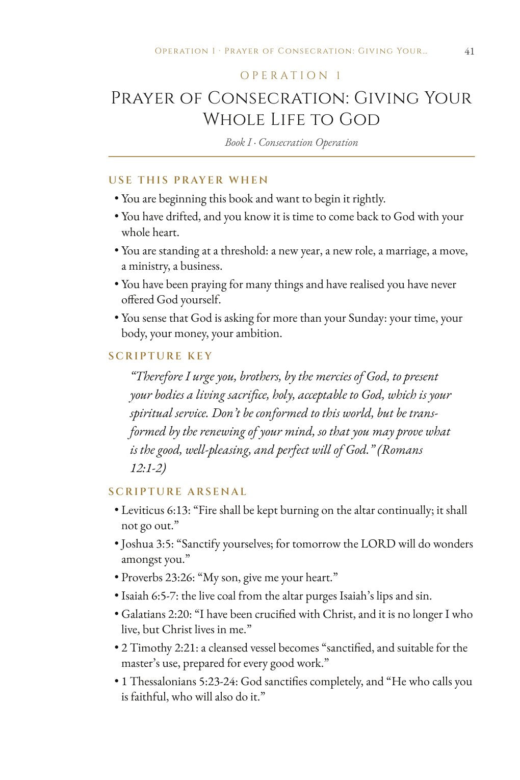 Interior page 41, the opening of Operation 1